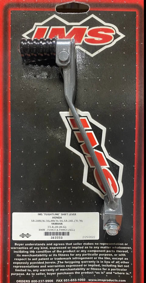 IMS FLIGHTLINE SHIFT LEVER (1986-2004) HONDA XR250L / XR250R / XR400R (1980-1982) YAMAHA TT-R250 (ALL BMW F650GS AND F800GS) (CHECK YEAR/MODEL OPTIONS)
