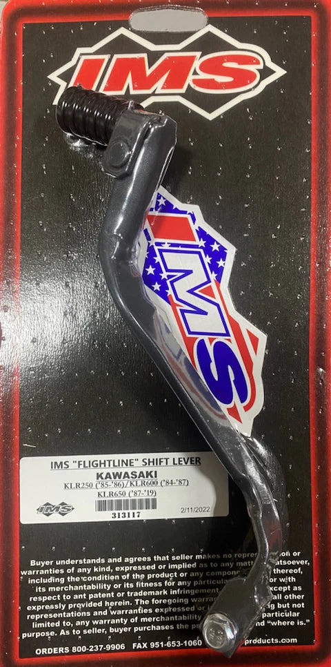 IMS FLIGHTLINE SHIFT LEVER (1984-2019) KAWASAKI KLR250 / KLR600 / KLR650 (CHECK YEAR/MODEL OPTIONS)