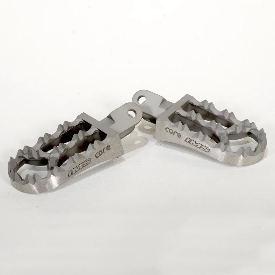IMS CORE ENDURO FOOT PEGS (1988-2022) HONDA CR80 / CR85 / XR250R / XR400R / XR600R / XR650L / XR650R / HONDA AFRICA TWIN CRF1000 (CHECK YEAR/MODEL OPTIONS)