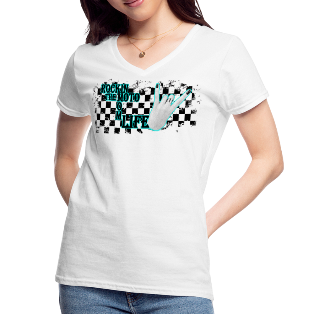 Women's V-Neck T-Shirt - white