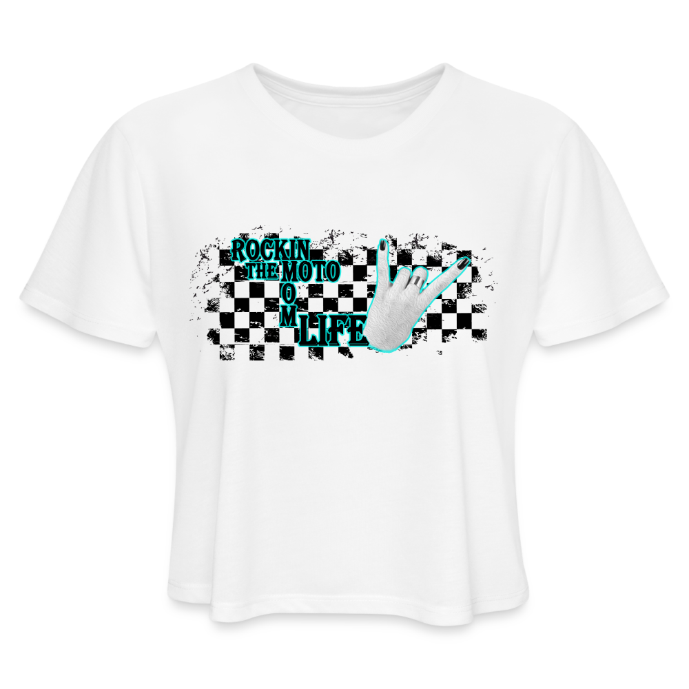 Women's Cropped T-Shirt - white
