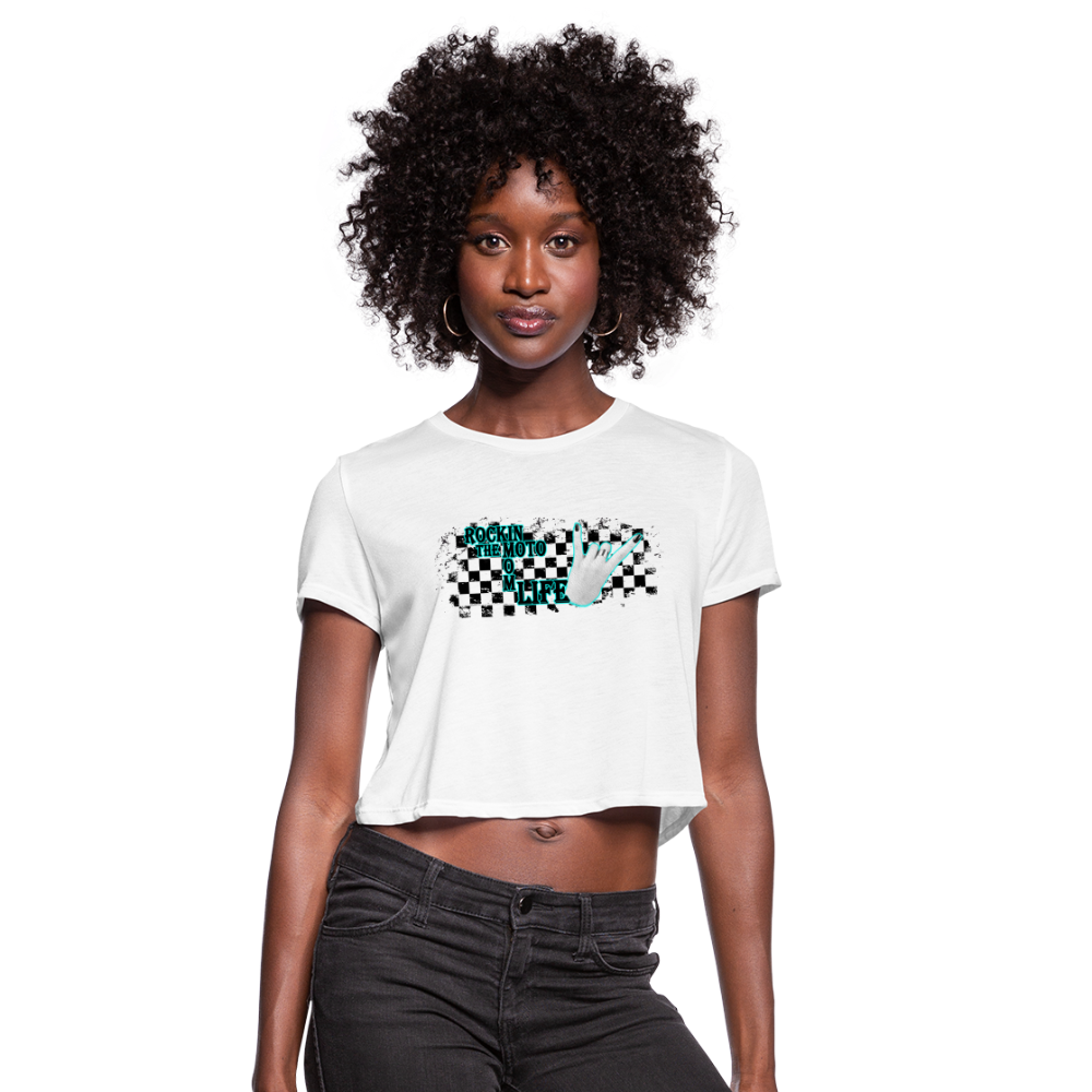 Women's Cropped T-Shirt - white