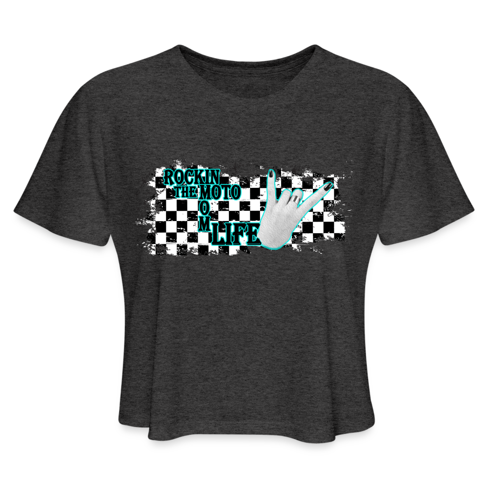 Women's Cropped T-Shirt - deep heather