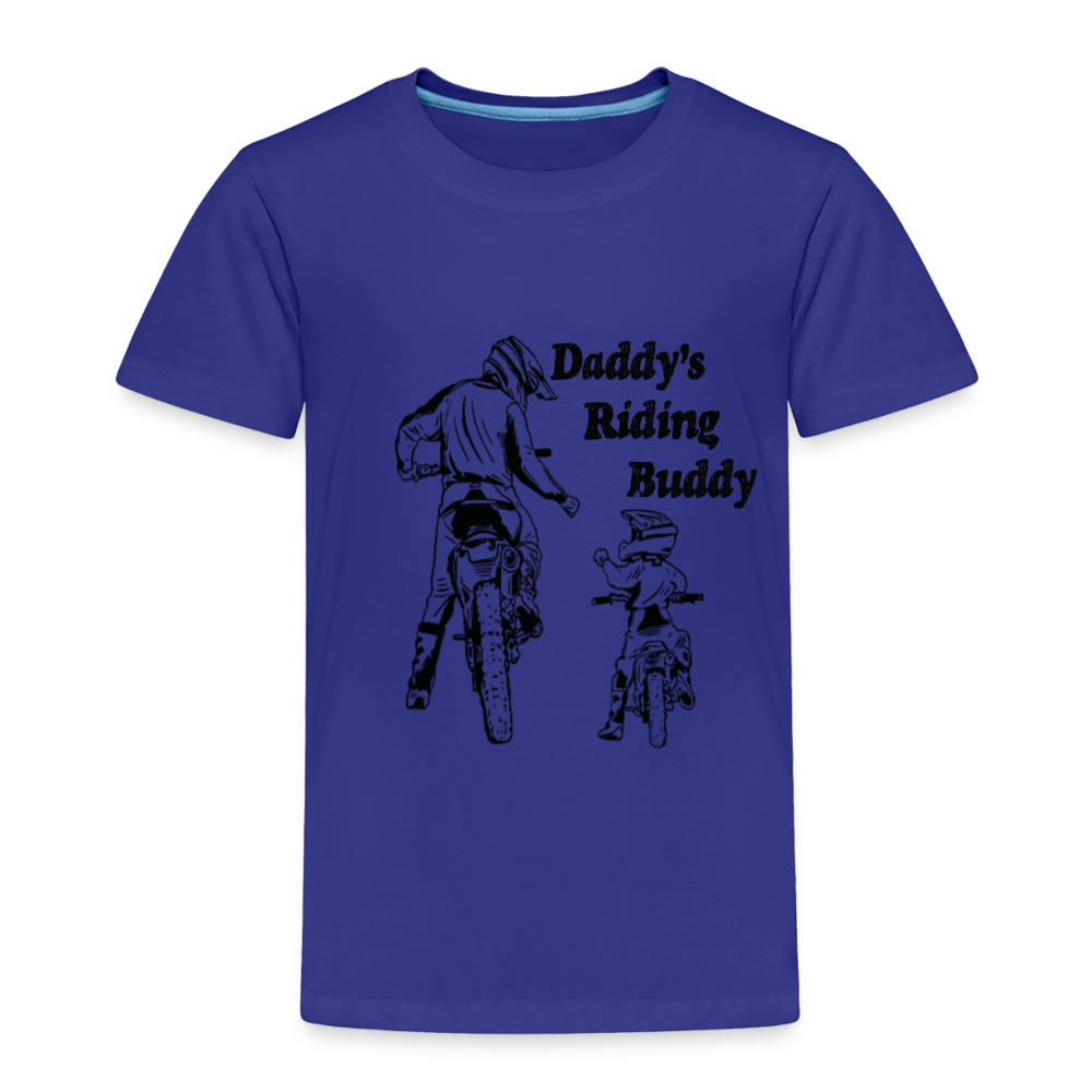 Daddy's Riding Buddy Toddler T-Shirt - royal blue