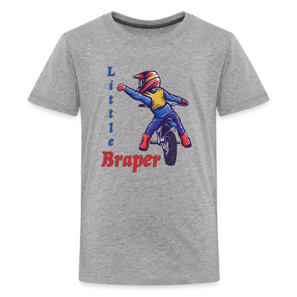 Little Braper Kids T-Shirt - heather gray