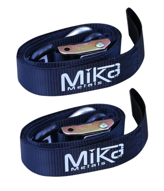 MIKA METALS RACING TIE DOWNS (Hooks fit 1-1/8 Bars)