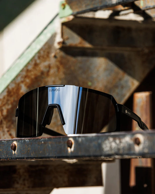 HAVOC "RAPTOR Z87+ SILVER" GUNGLASSES