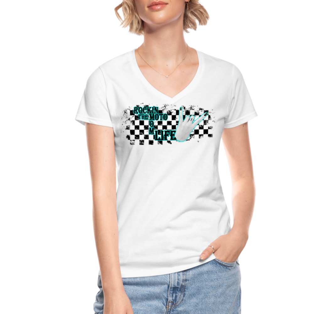 Women's V-Neck T-Shirt - white