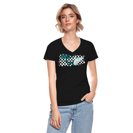 Women's V-Neck T-Shirt - black