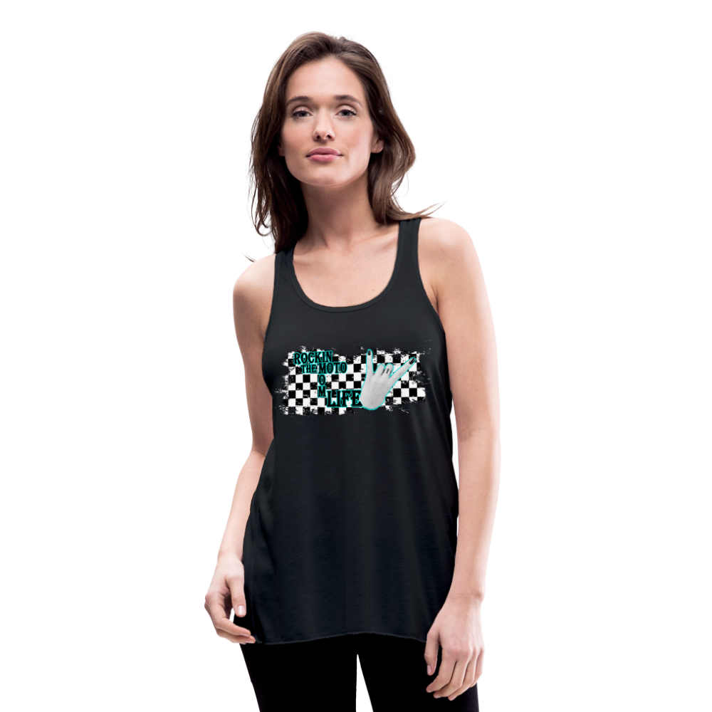 Women's Flowy Tank Top by Bella - black