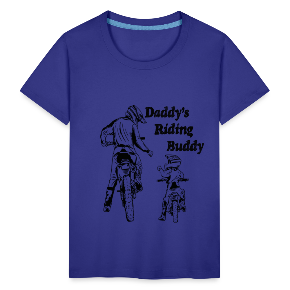 Daddy's Riding Buddy Toddler T-Shirt - royal blue
