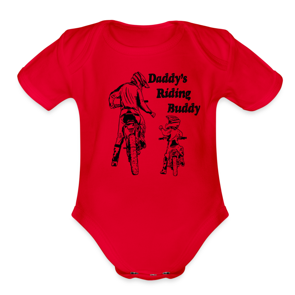 Daddy's Riding Buddy Onsie - red